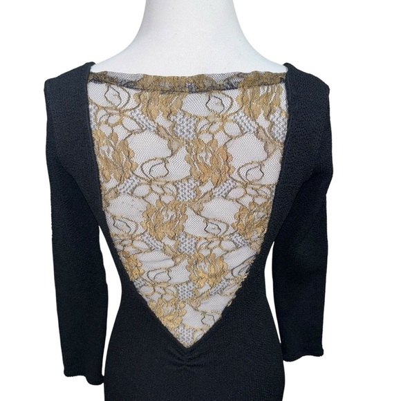 Mellow Mail Women's 1980's Vintage Party Mini Dress Bodycon Lace Back One Size - Picture 7 of 10